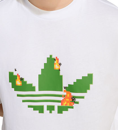 adidas Originals Stuttermabolur - Hvítt M. Minecraft