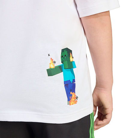 adidas Originals Stuttermabolur - Hvítt M. Minecraft