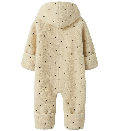 Lil' Atelier Pramsuit - Teddy - NbnNalo Loose - Turtledove/Hear