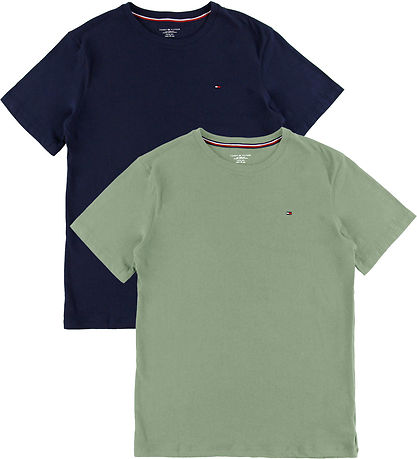 Tommy Hilfiger T-Shirt - 2er-Pack - Utility Sage/Desert Himmelbl