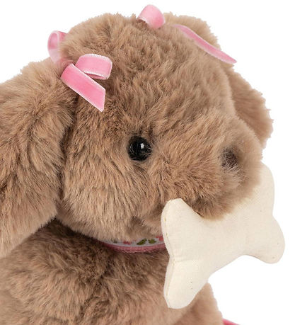 Konges Sløjd Soft Toy - Maude the puppy - Pink Check