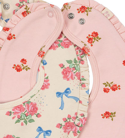 Konges Sløjd Lätzchen - 2er-Pack - Frill - Bella Rosita/Rosa