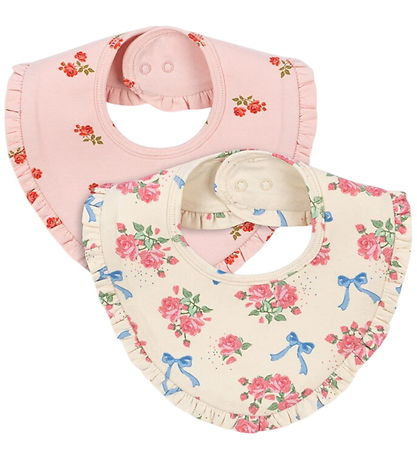 Konges Sløjd Lätzchen - 2er-Pack - Frill - Bella Rosita/Rosa