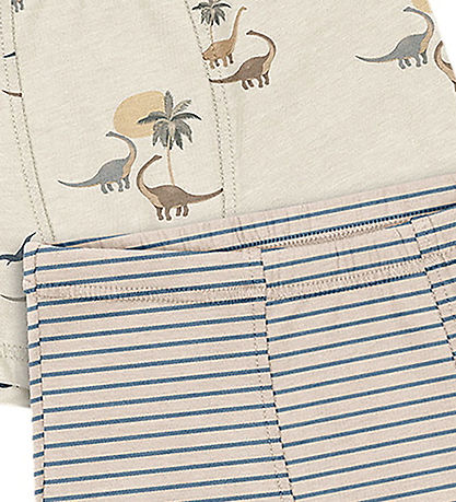 Konges Sløjd Boxershorts - 2er-Pack - GOTS - Kubi/Stripe Bluie