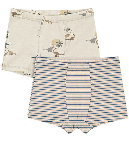 Konges Sløjd Boxershorts - 2er-Pack - GOTS - Kubi/Stripe Bluie