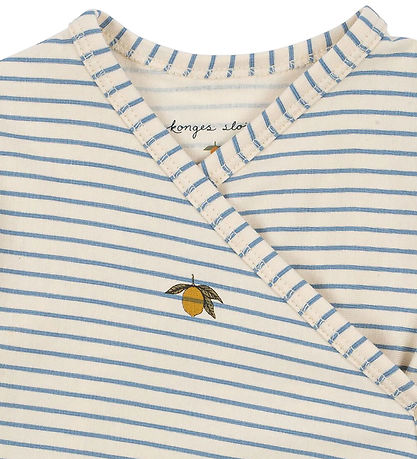 Konges Sløjd Onesie - GOTS - Stripe Blå