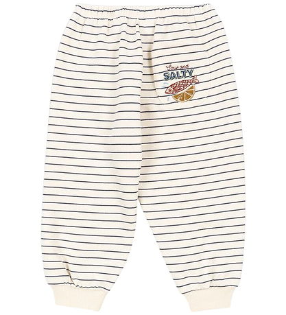 Konges Sløjd Joggingbuxur - Amio - Skipstjórar Blue/Antique Whit