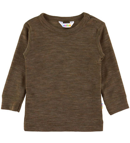 Joha Blouse - Wol/Zijde - Bruin Gevlekt