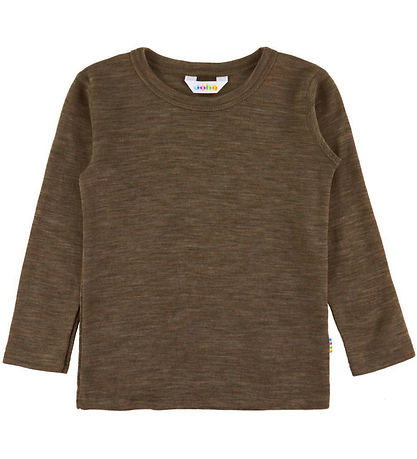 Joha Blouse - Wol/Zijde - Bruin Gevlekt