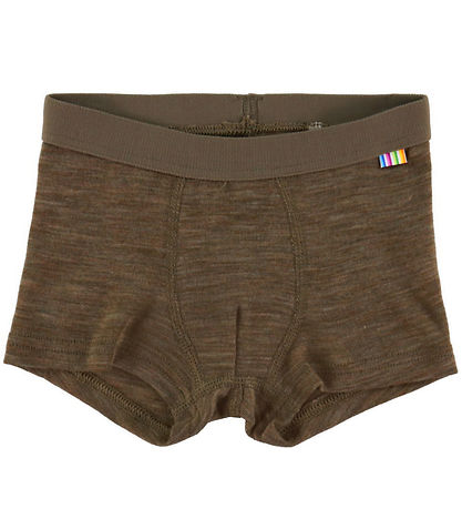 Joha Boxershorts - Wol/Zijde - Bruin Gevlekt