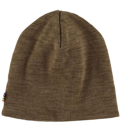 Joha Beanie - Wool/Silk - 2-layer - Brown Melange