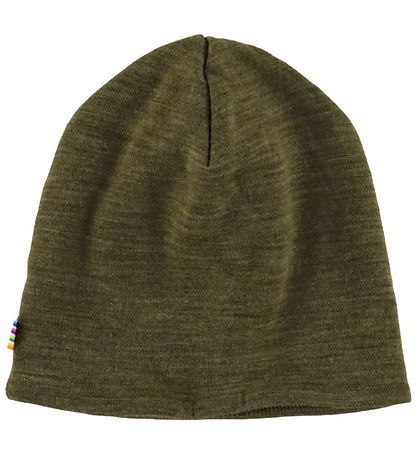 Joha Beanie - Wool - 2-layer - Moss Green