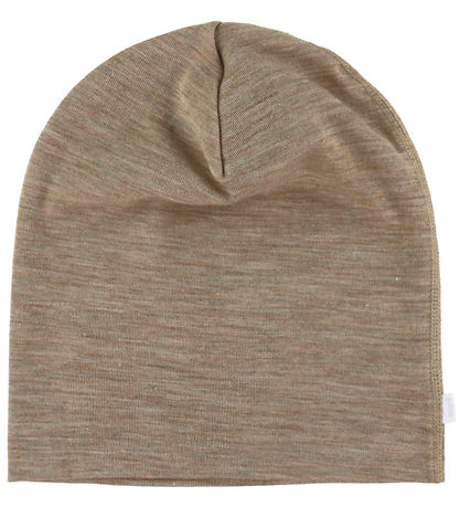 Joha Beanie - Wool/Silk - 2-layer - Beige Melange