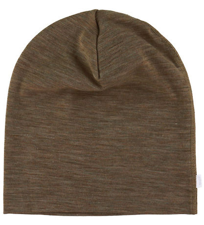 Joha Beanie - Wool/Silk - 2-layer - Brown Melange