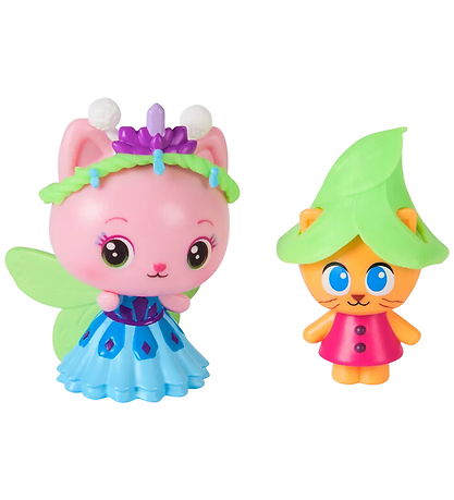 Gabby's Dollhouse Fígúrur - Drottning Kitty Fairy og Kitty Gnome