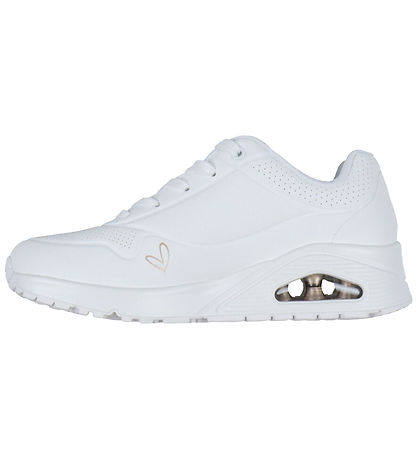 Skechers Skór - Uno Golden Heart - White/Rose Gold