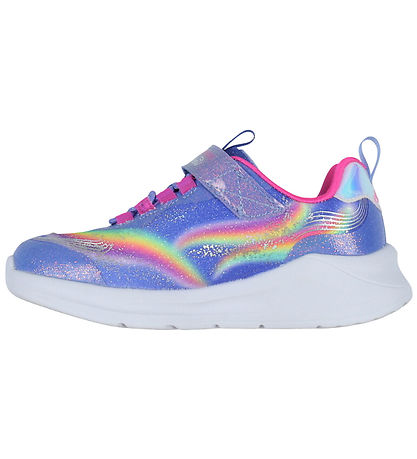 Skechers Skór M. Ljós - Unicorn Chaser - Blue/Multi