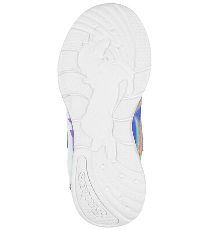 Skechers Skór M. Ljós - Unicorn Chaser - Blue/Multi