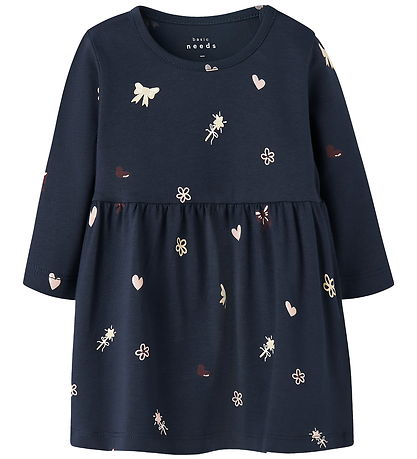 Name It Dress - NbfVandora - Navy Blazer/Flowers Duck Hearts