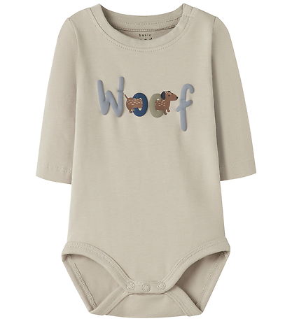 Name It Bodysuit l/s - NbmVroels - Iceland Fossil/Woof