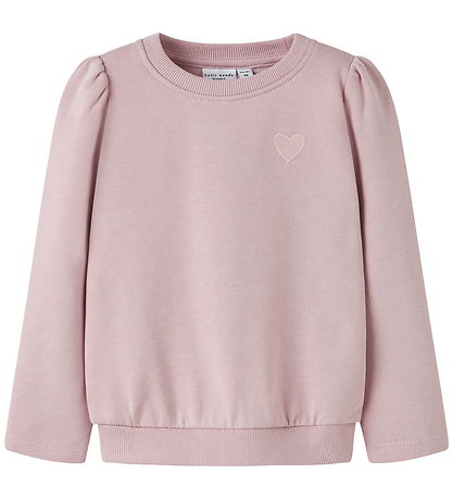 Name It Peysa - NmfVima - Glansandi Lilac/Heart Útsaumur