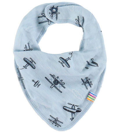Joha Teething Bib - Wool/Bamboo - Light Blue