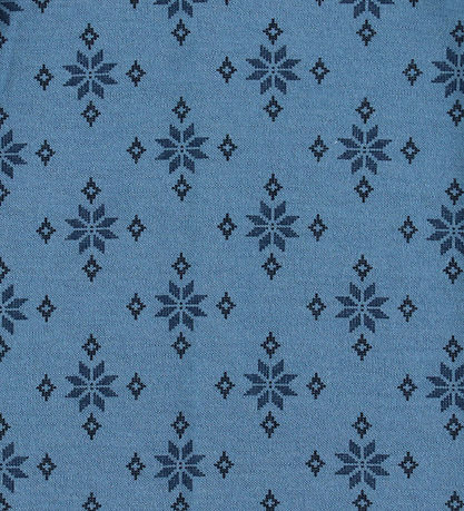 Joha Boxershorts - Ull/Bomull - Blå m. Snöflingor