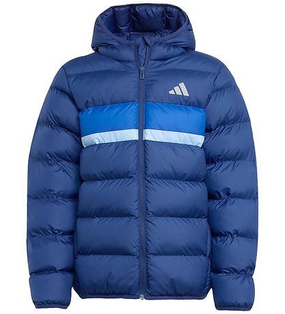 adidas Performance Vadderad jacka - Dark Blue/Royal Blue/Glow Bl