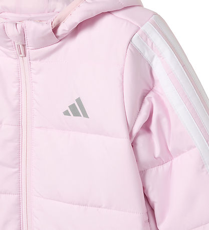 adidas Performance Vadderad jacka - Clear Pink/Vit
