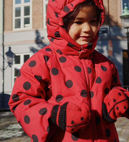 Konges Sløjd Mittens - Wool/Polyester - Knitted - Ladybug - Barb