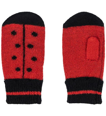Konges Sløjd Mittens - Wool/Polyester - Knitted - Ladybug - Barb