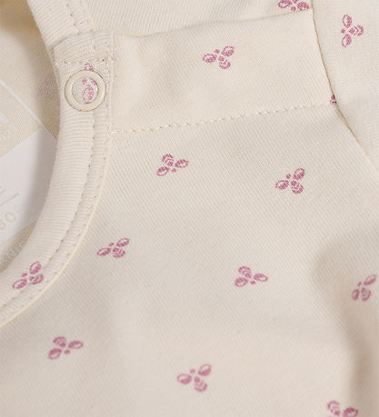 Hummel Romper l/s - HmlMini Bee - Witkopgrijs m. Logo