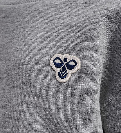 Hummel Sweatshirt - HmlMini Bee - Gråmelerad