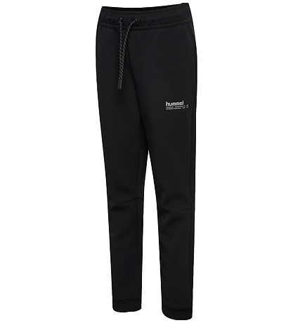 Hummel Joggingbuxur - HmlJR Tech Flís - Svart