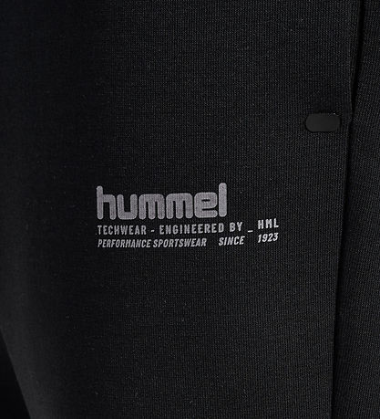 Hummel Joggingbuxur - HmlJR Tech Flís - Svart