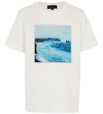 Emporio Armani T-shirt - Off White w. Print