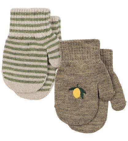 Konges Sløjd Fäustlinge - Wolle/Acryl - Filla - 2er-Pack - Lemon