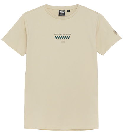 Indian Blue Jeans T-shirt - Sandshell w. Print