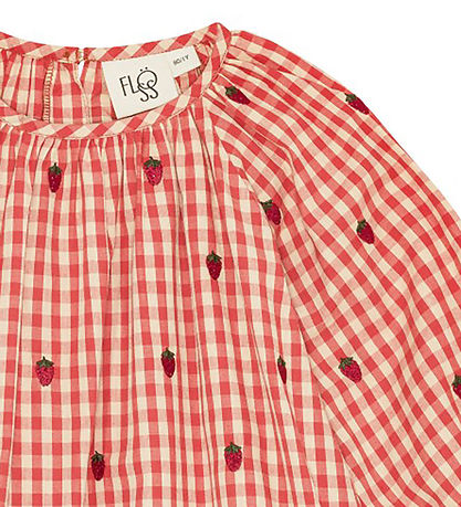 Flöss Kleid - Molly - Berry Gingham m. Karos