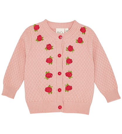 Flöss Cardigan - Prjónað - Aya - Hlýtt Bleikt