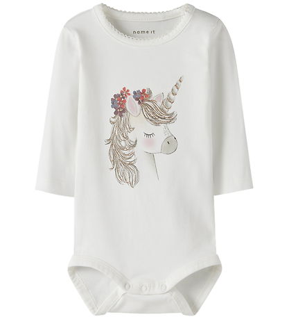Name It Set - Joggingbroek/Romper l/s - NbfNicorn - Peyote Melan