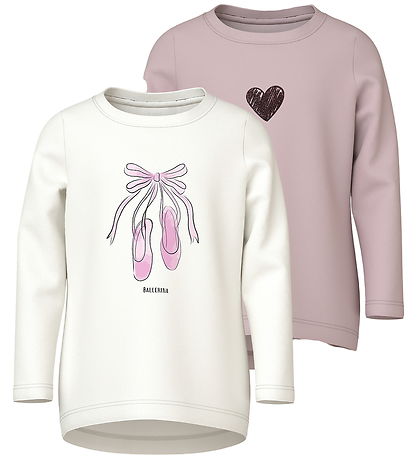 Name It Bluse - 2er-Pack - NmfVix - Brüniert Lilac/Cloud Tänzeri