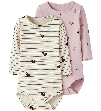 Name It Body l/ä - 2er-Pack - Summer Sand/Brüniert Lilac