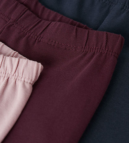 Leggings Name It - 3 Pack - NbfVuvivian - Bruni Lilac/Fig/Nav