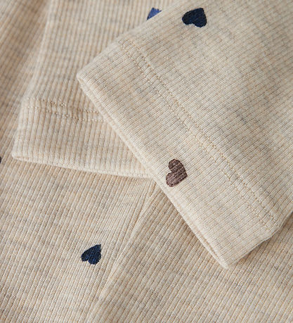 Name It Leggings - Noos - NmfNutti - Peyote Melange/Hearts