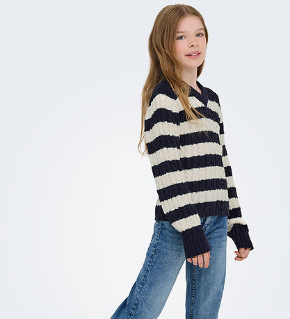 Kids Only Blouse - Knitted - Cook Janny - Night Sky/Tofu