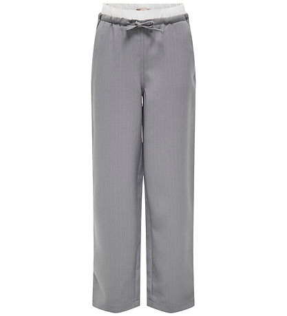 Kids Only Byxor - KogMiley - Medium+ Grey Melange/Boxare White
