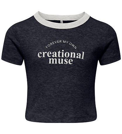 Kids Only Stuttermabolur - Rib - KogVasity - Night Sky/Muse/Clou