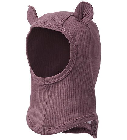 MarMar Balaclava - Rib - Modal - Single Layer - Plum Shadow