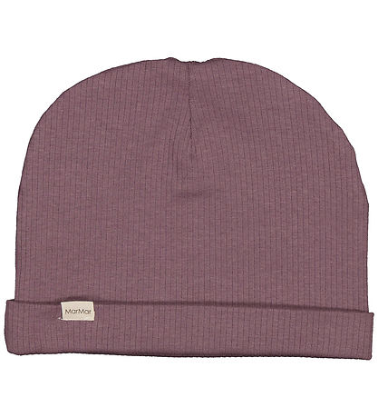 MarMar Beanie - Rib - Modal - Plum Shadow